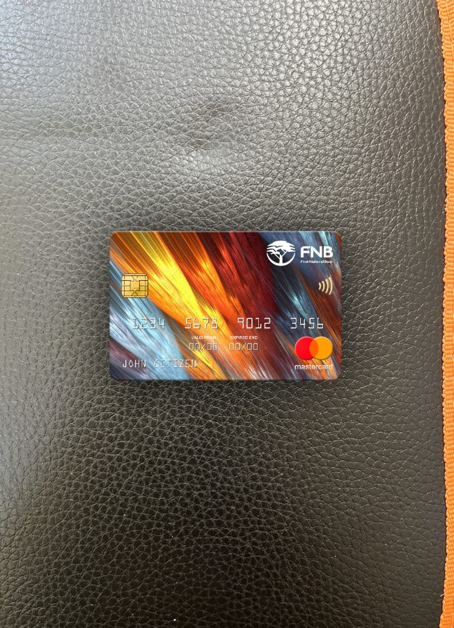 Download South Africa First National Bank (FNB) mastercard photolook front Photoshop template